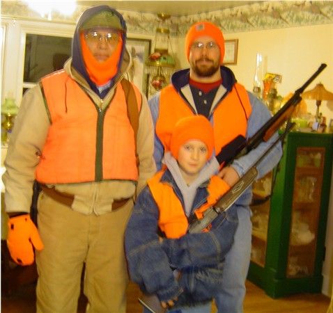 Nicks first deer hunt 2006
My 10 year old grandson, dad and grampa opening day 2006
