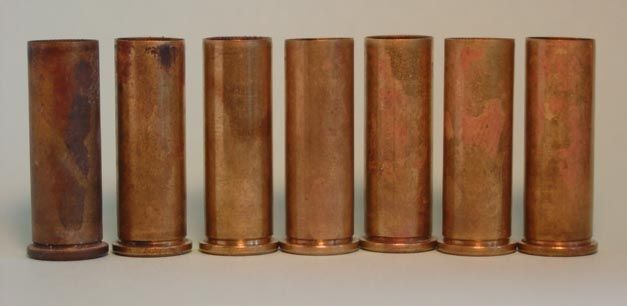  
.38 Special cases cleaned with water and vinegar solution.  Un-cleaned, 2 minutes, 4 minutes, etc.
